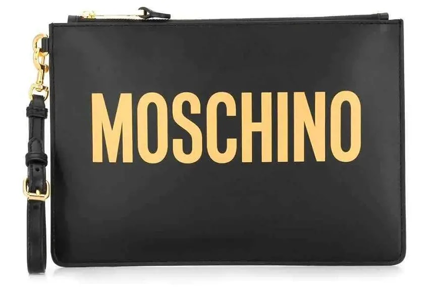 Túi Moschino Ladies 'Black Logo' A-8405-8001-1555 — kich-thuoc: 28-x-2-x-20-cm