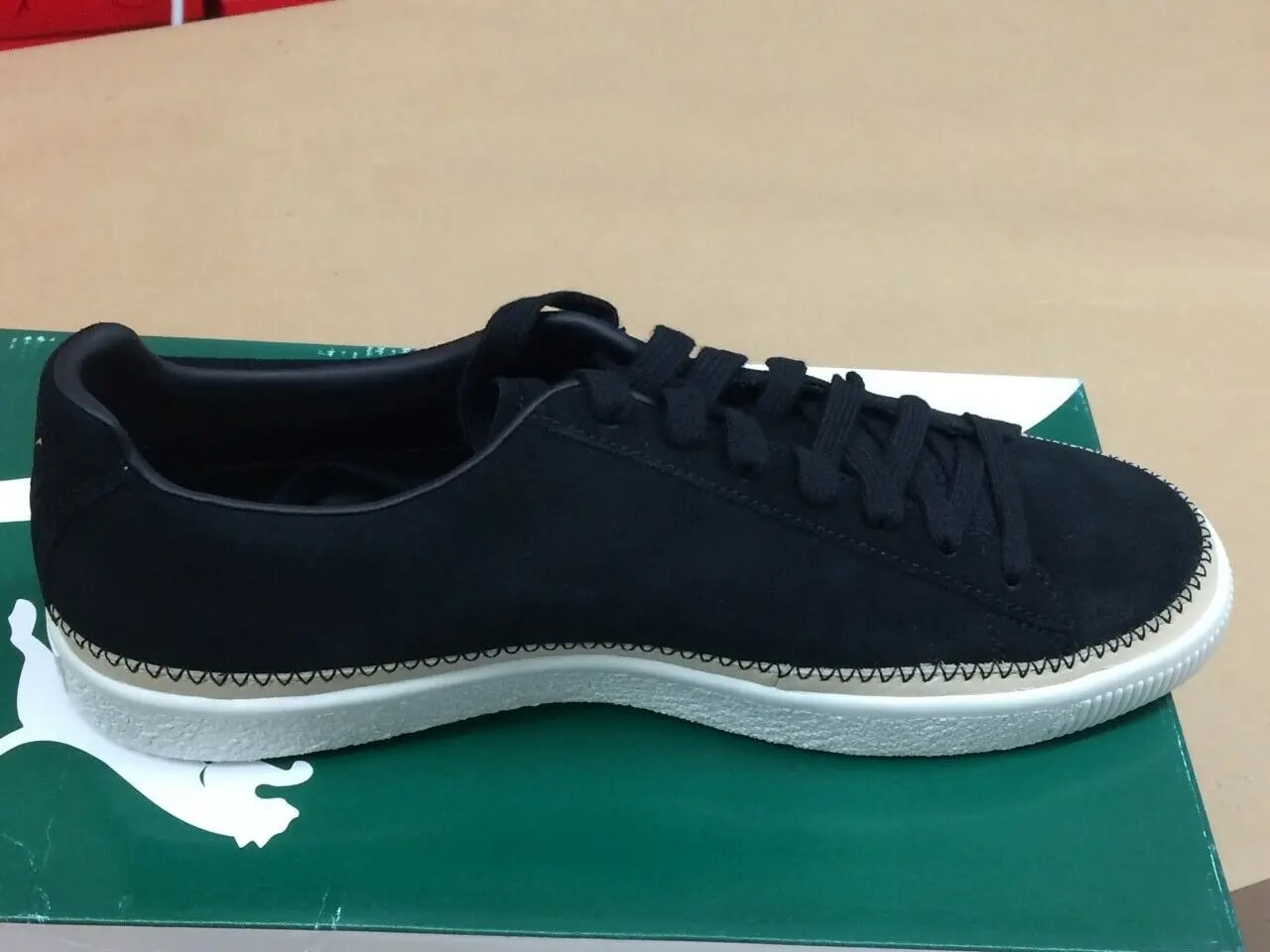 Giày Puma Suede Trim PRM 'Black' 369992-01 — ảnh 3