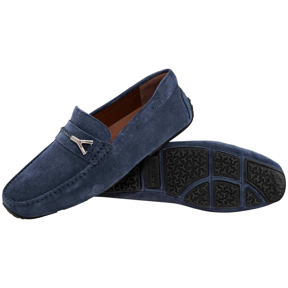 Giày Bally Pieret Slip On Loafers 'Blue' 6231339 — ảnh 2