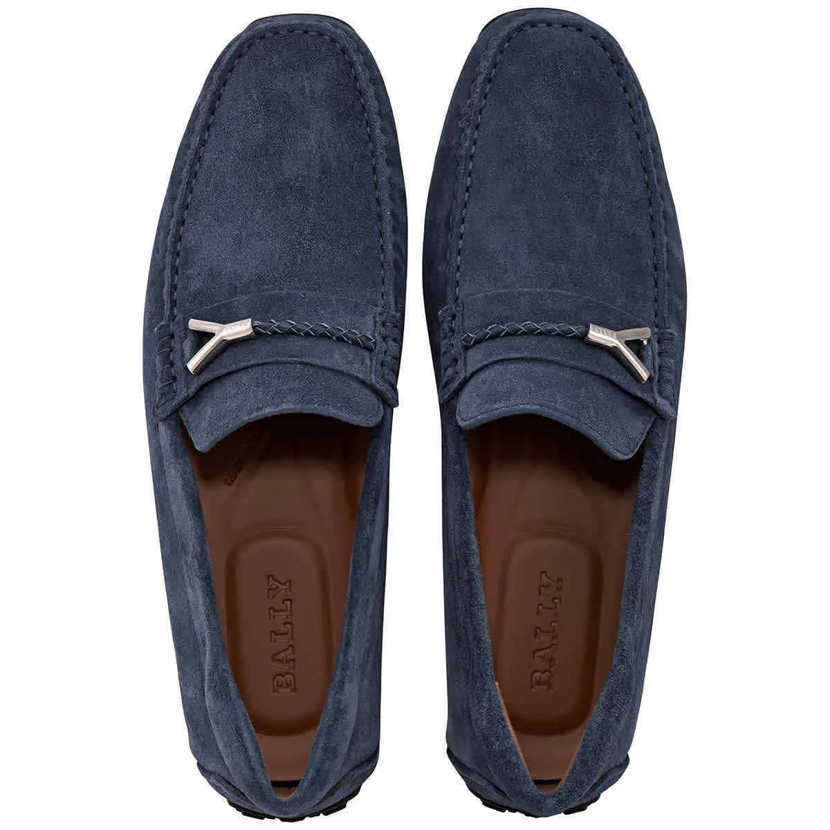 Giày Bally Pieret Slip On Loafers 'Blue' 6231339 — ảnh 3