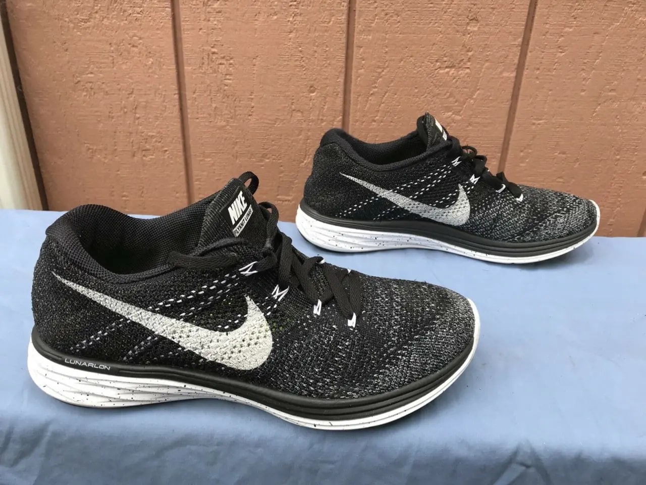 Giày Nike Wmns Flyknit Lunar 3 'Oreo' 698182-001 — ảnh 5