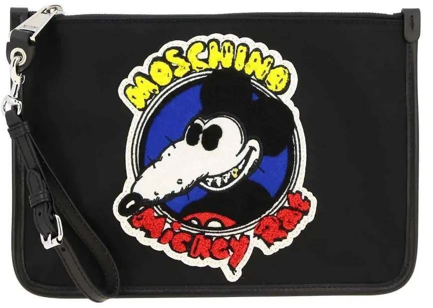 Túi Moschino Black Mickey Rat Clutch Bag 'Black' A-8499-8260-1555 — kich-thuoc: lien-he-order