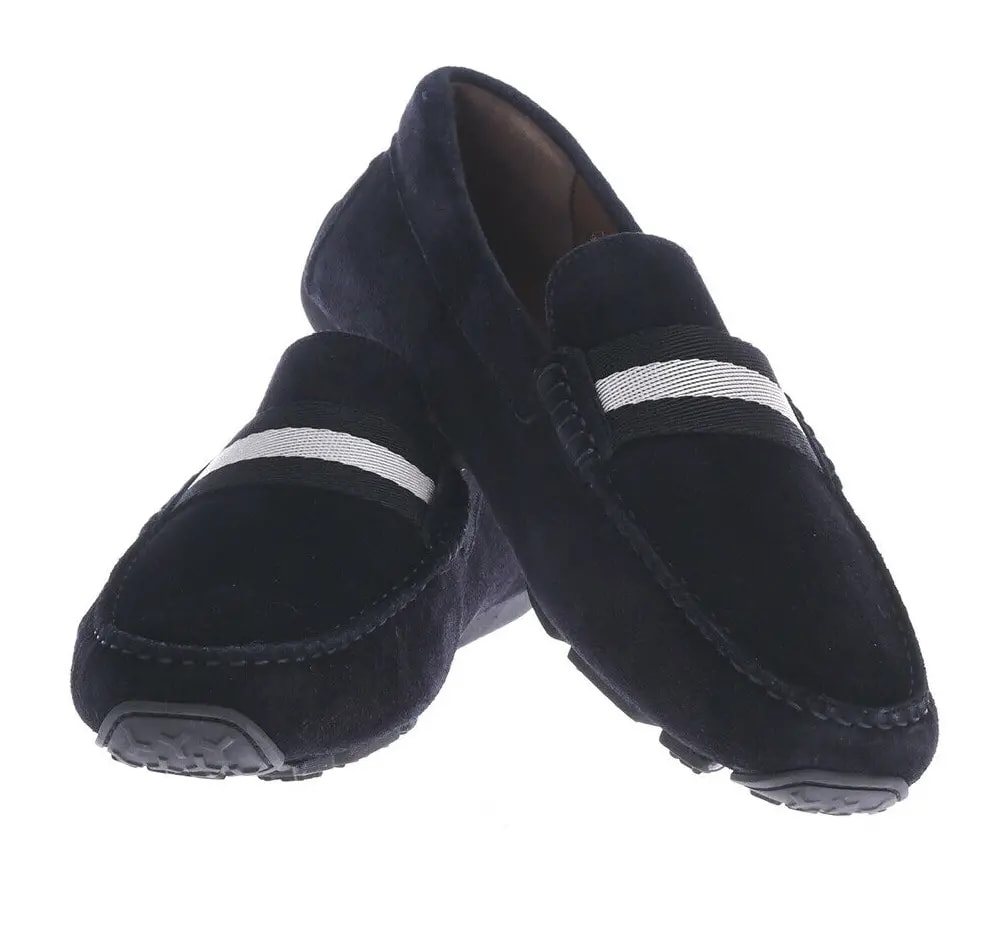 Giày Bally Suede Pearce Driver Moccasins 'Navy' 6206908 — ảnh 2