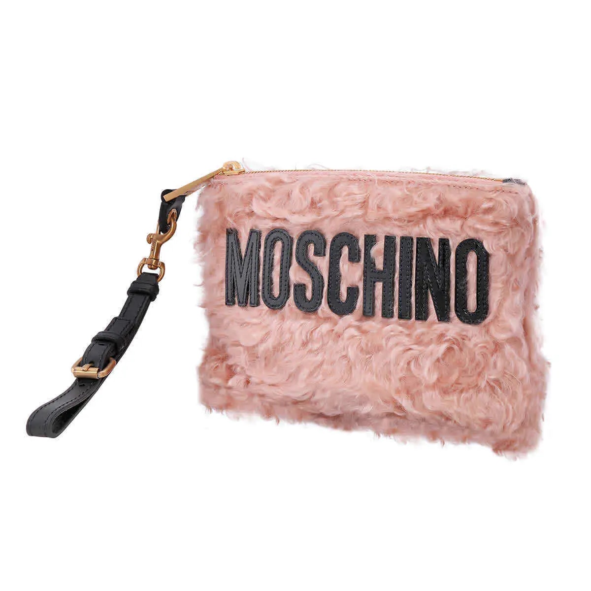 Túi Moschino Pink Fur Logo Clutch Bag 'Pink' A843582132147 — ảnh 5