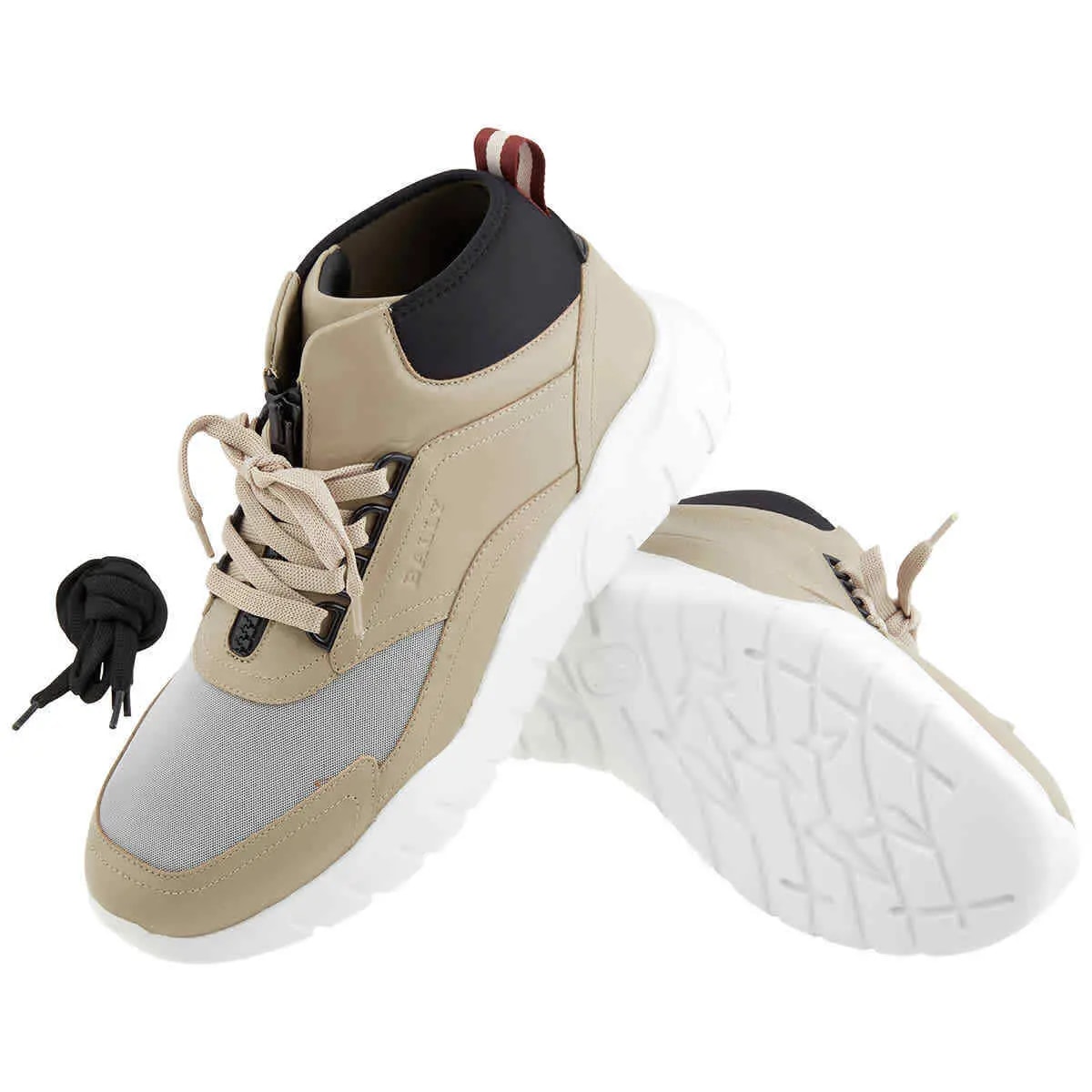 Giày Bally Biky Caillou Leather High Top 'Beige' 6228442 — ảnh 2