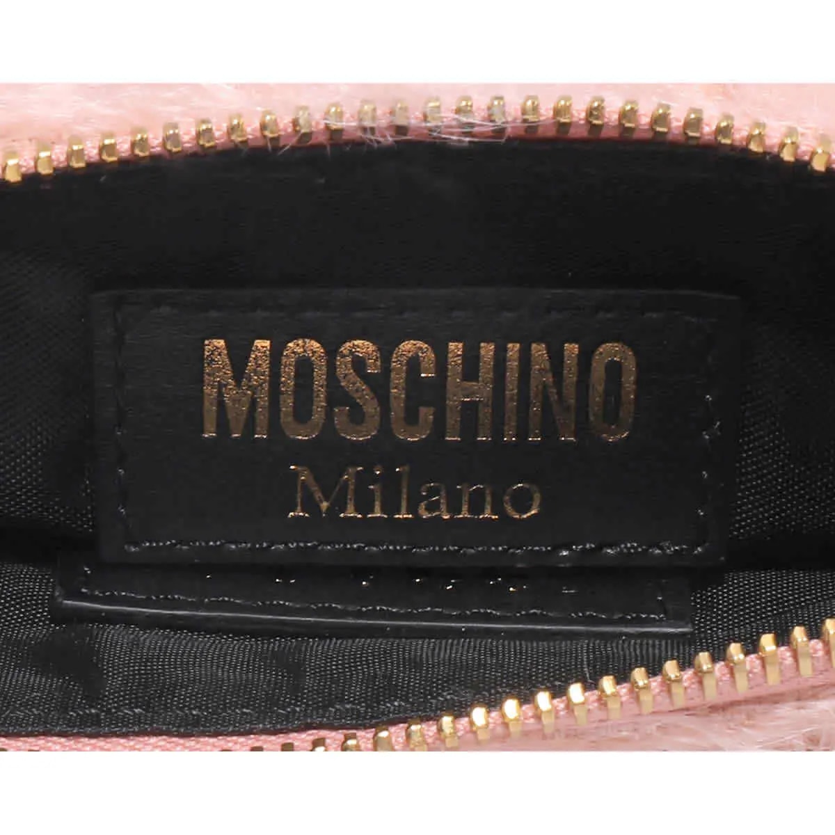 Túi Moschino Pink Fur Logo Clutch Bag 'Pink' A843582132147 — ảnh 4