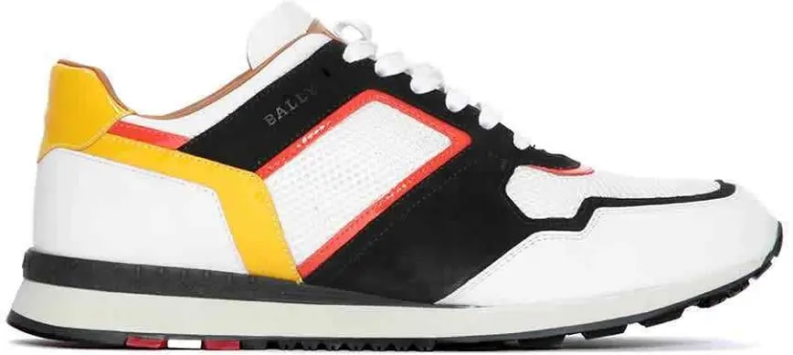 Giày Bally Astreo Leather And Mesh Running Sneakers 'White' 6220430 — kich-thuoc: lien-he-order