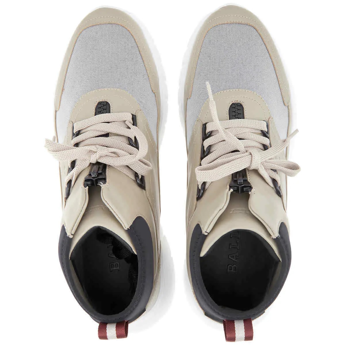 Giày Bally Biky Caillou Leather High Top 'Beige' 6228442 — ảnh 3