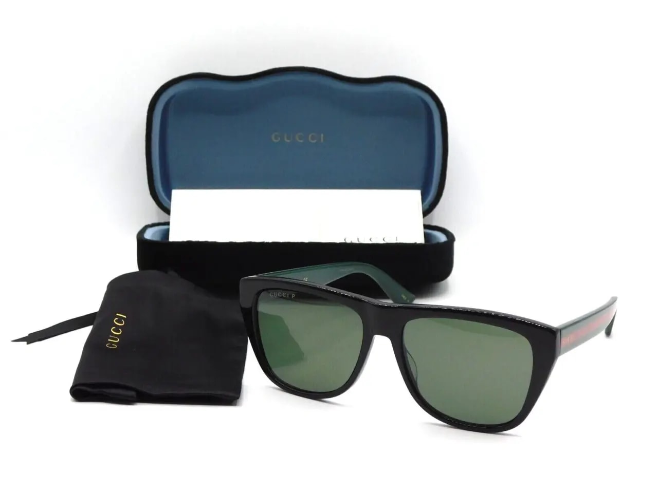 Kính Gucci Square Men's Sunglasses 'Green' GG0926S-006-57 — ảnh 3
