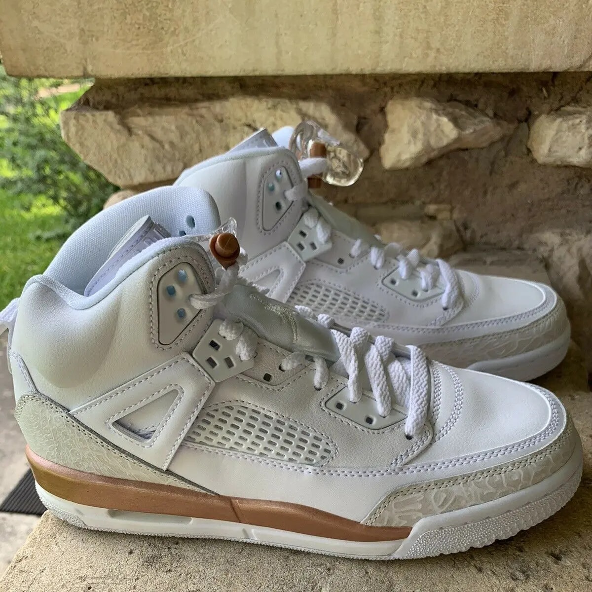 Giày Nike Jordan Spizike GS 'White Bronze' 535712-190 — ảnh 3