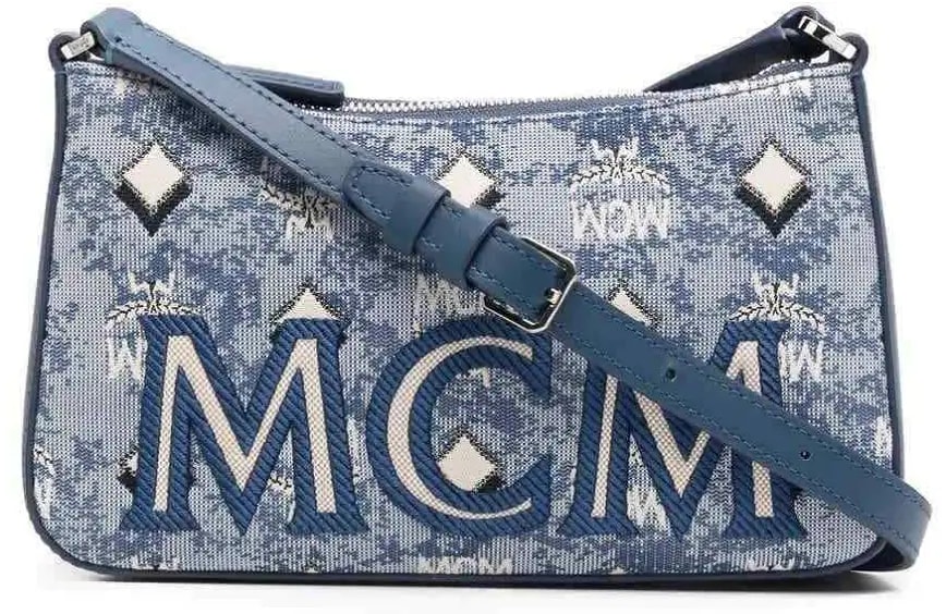 Túi MCM Ladies Vintage Jacquard Monogram 'Blue' MWSBATQ01LU — kich-thuoc: lien-he-order