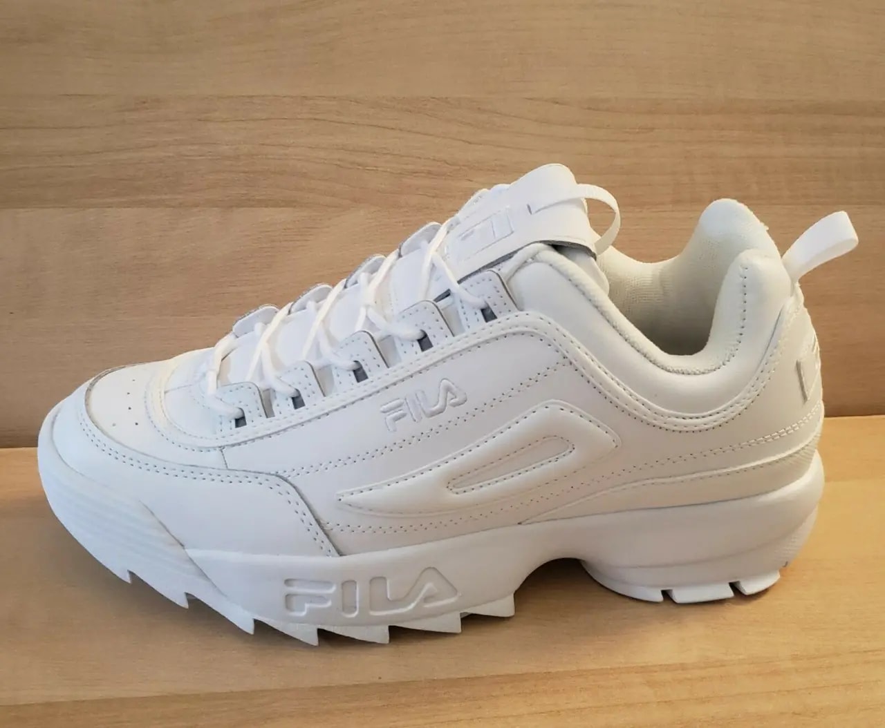 Giày Fila Disruptor 2 Premium 'Triple White' 1FM00139-100 — ảnh 5