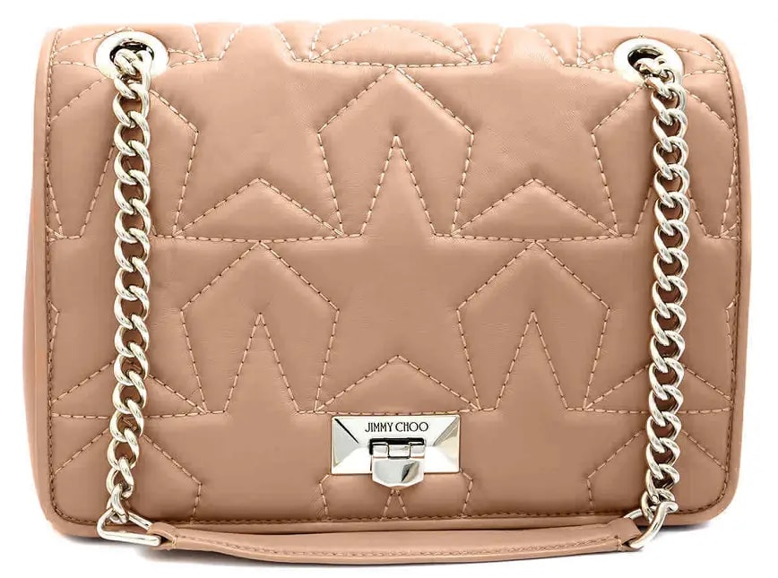 Túi Jimmy Choo Helia Leather 'Beige' 191-HELIA-SHLDT