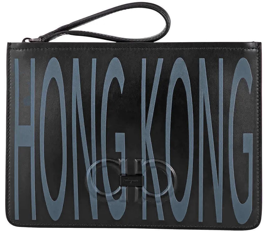 Ví Salvatore Ferragamo Hong Kong Logo Print Gancini 'Black' 24A273-714755 — kich-thuoc: lien-he-order Ví Salvatore Ferragamo Hong Kong Logo Print Gancini 'Black' 24A273-714755 — kich-thuoc: lien-he-order