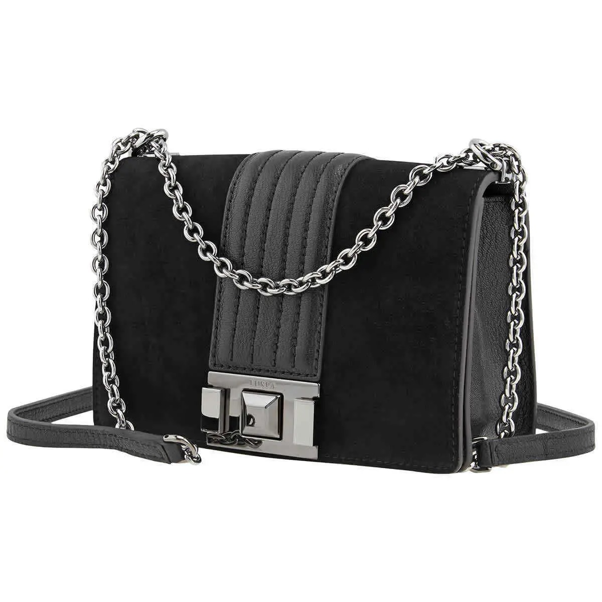 Túi Furla Mimi Mini Suede And Leather Crossbody 'Nero' 1033426 — ảnh 5