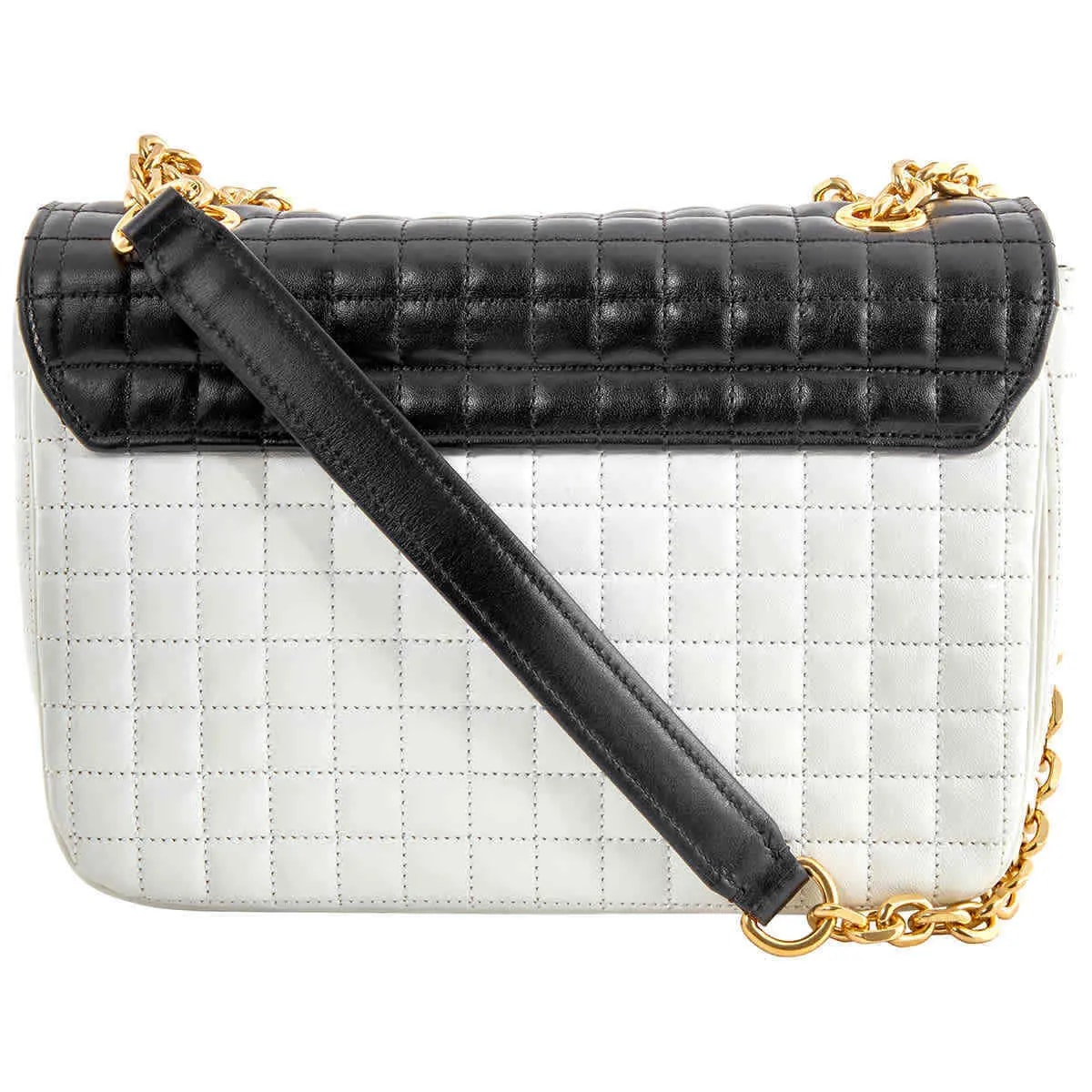 Túi Celine Medium C In Quilted Calfskin 'Black White' 187253BFD-01WB — ảnh 3