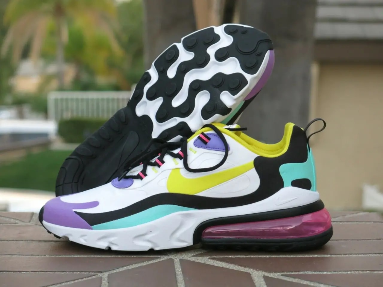 Giày Nike Air Max 270 React 'Bright Violet' AQ4971-101 — ảnh 4