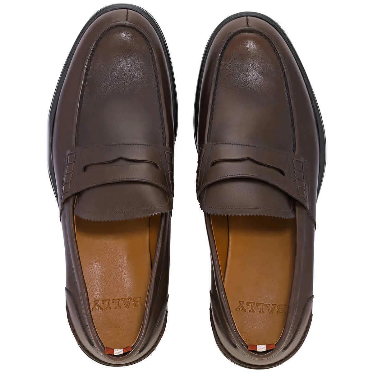 Giày Bally Mody Leather Penny Loafers 'Brown' 6216761 — ảnh 3