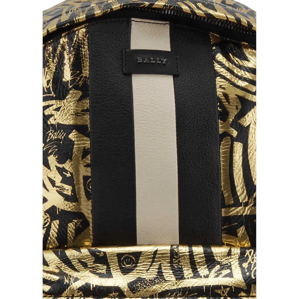 Balo Bally Hingis Graffiti Print Leather 'Black Gold' HINGIS-SURV-08 — ảnh 3