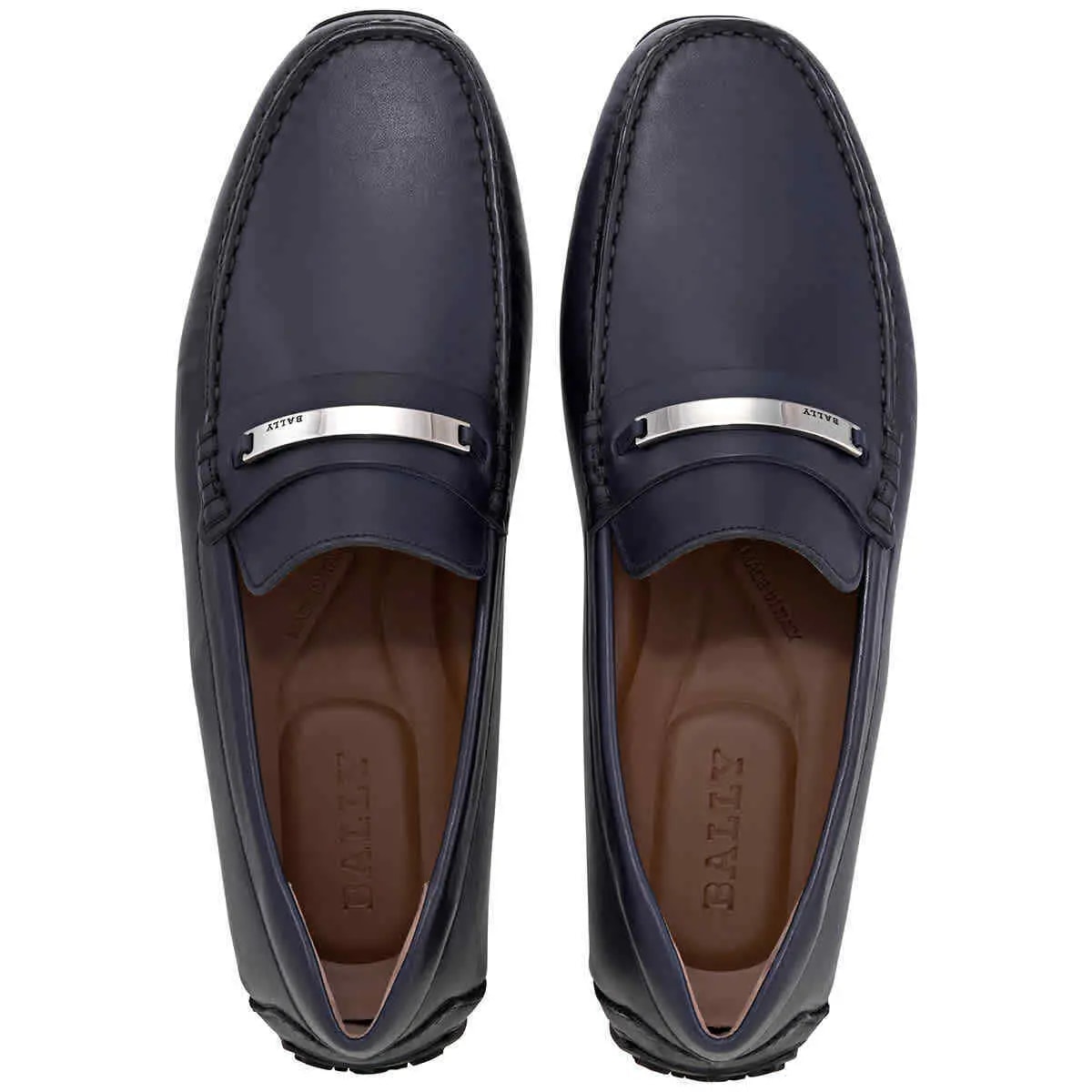 Giày Bally Pigle Leather Loafers 'Ink' 6225976 — ảnh 3