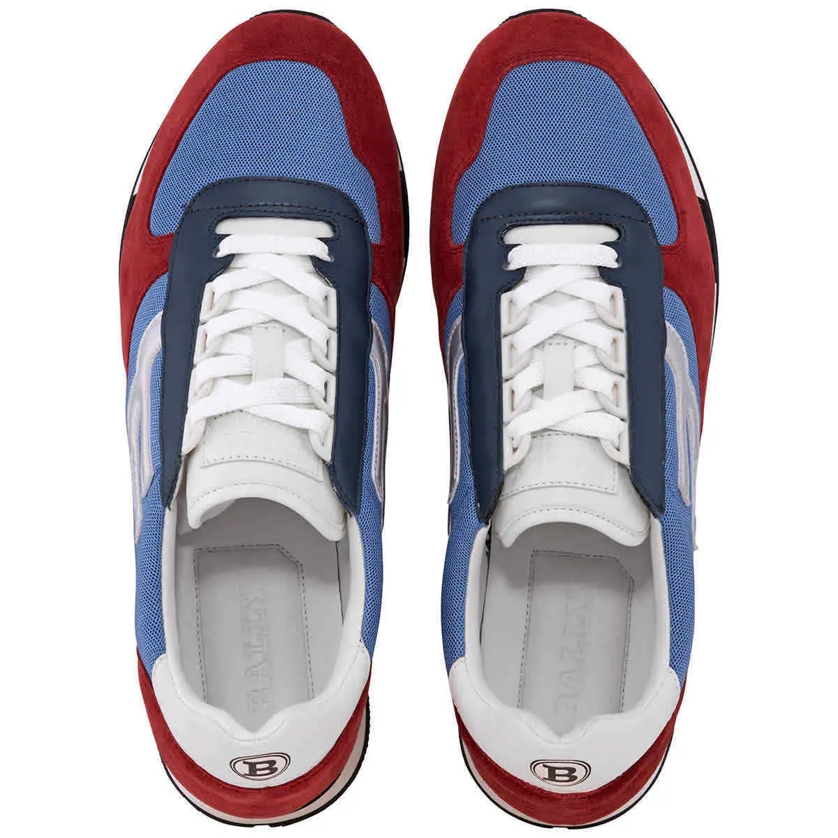 Giày Bally Cotton And Suede Gavino Low-Top 'Blue Red' 6228470 — ảnh 3