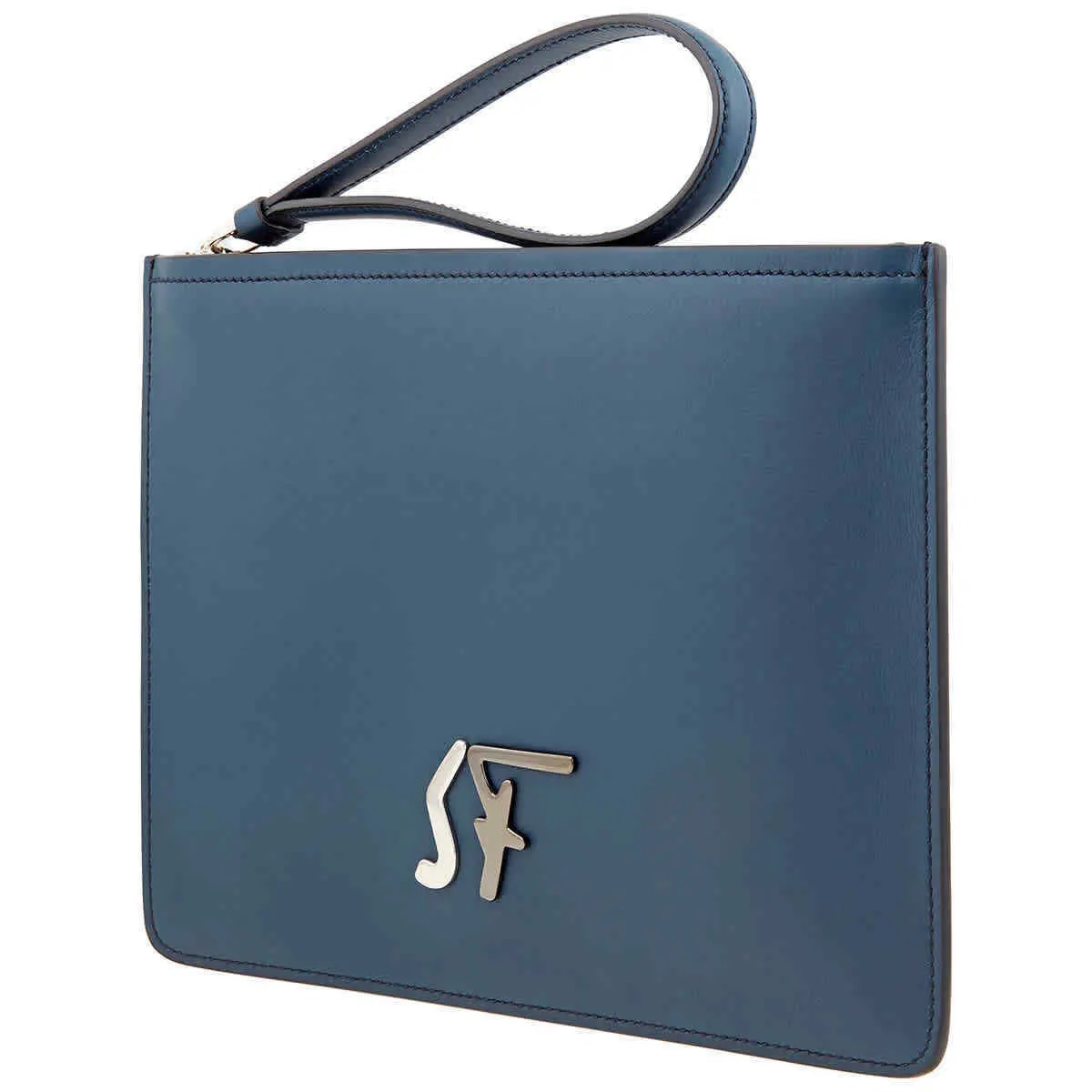 Ví Salvatore Ferragamo Firenze Logo 'Blue' 24A341-723805 — ảnh 5