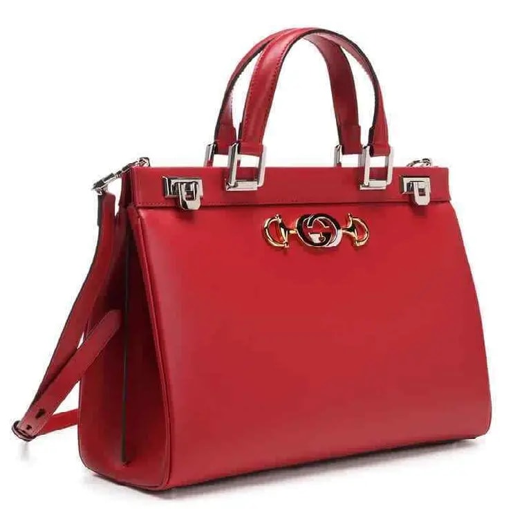 Túi Gucci Zumi Leather Medium Handle Bag 'Red' 564714-05J0X-6433 — ảnh 2