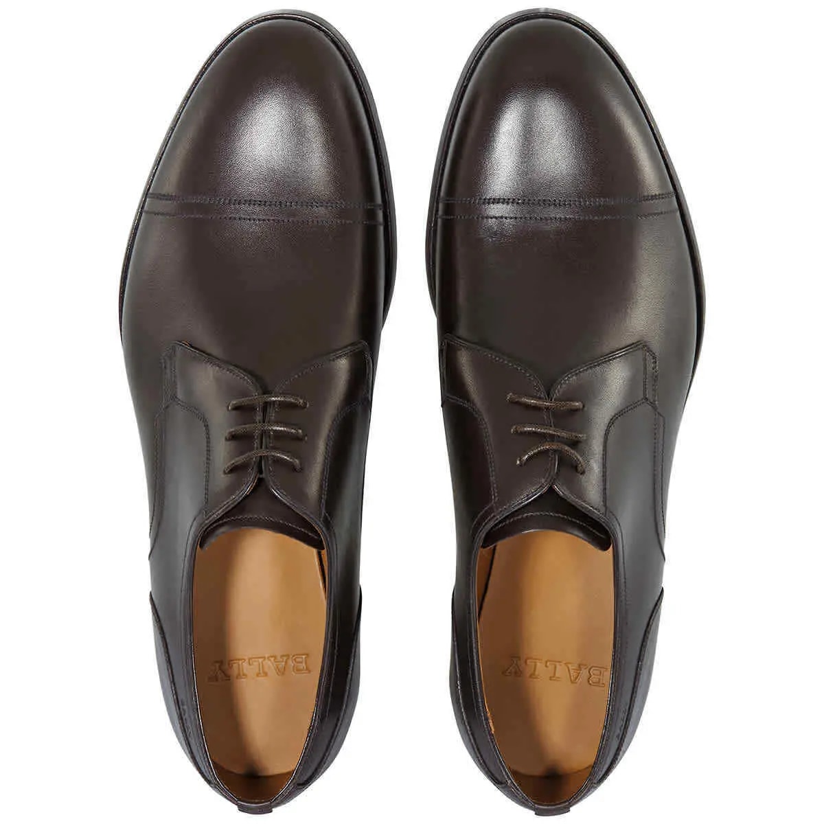 Giày Bally Brustel Cap Toe Leather Lace-up Derby 'Coffee' 6211825 — ảnh 3