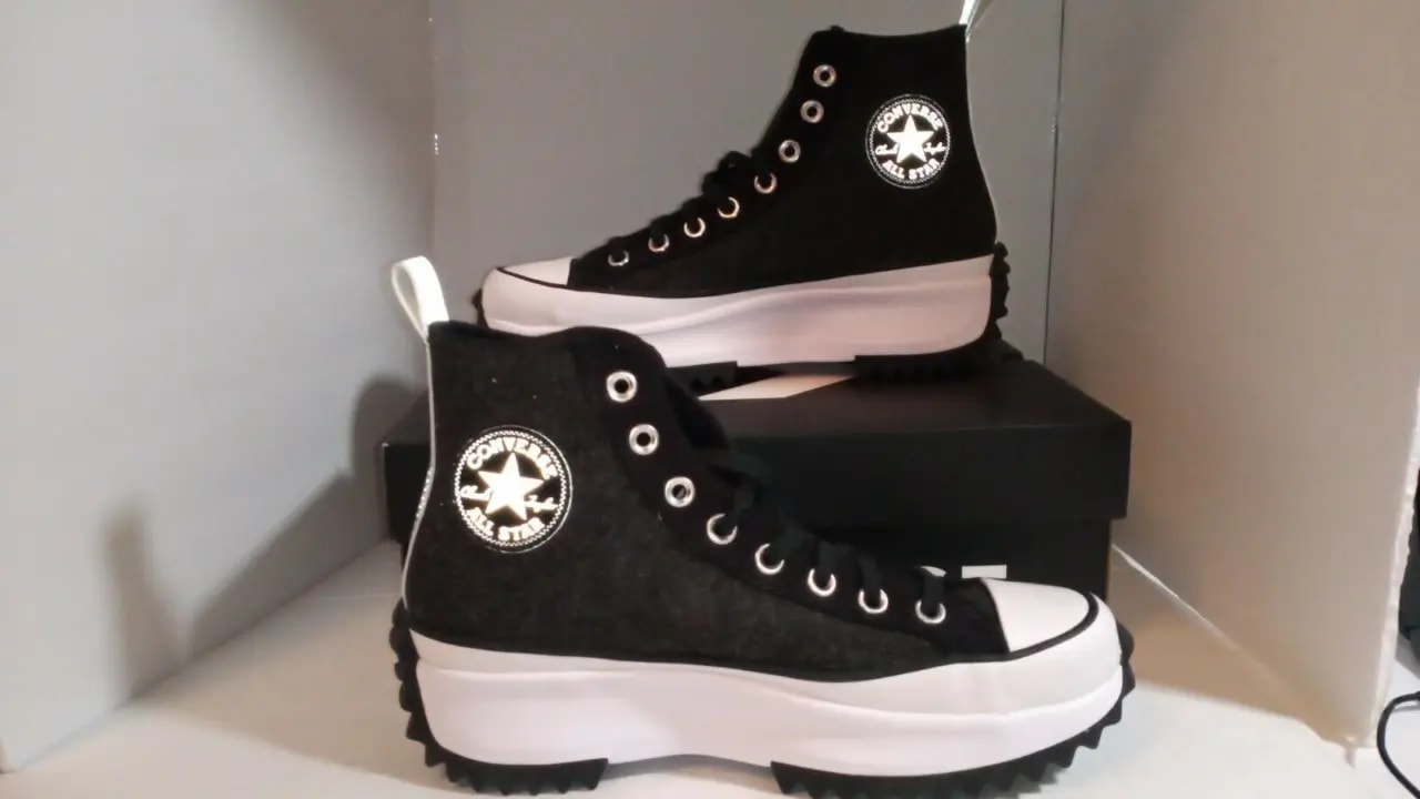 Giày Converse Run Star Hike High 'Black Ice Black Silver' 169437C — ảnh 5