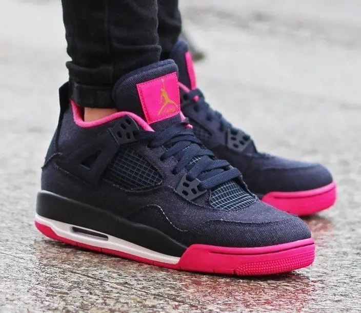 Giày Nike Air Jordan 4 Retro GG 'Denim' 487724-408 — ảnh 2