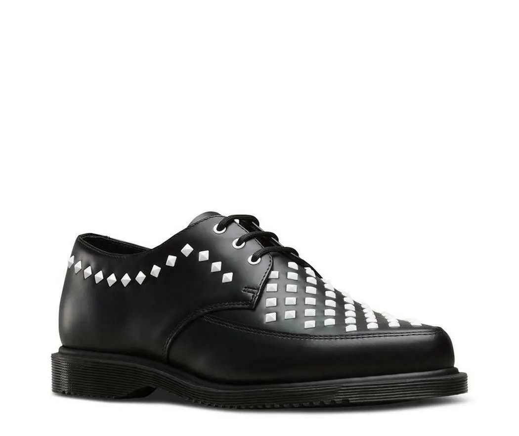 Giày Dr. Martens Willis Stud Black Smooth Leather 23479001 — ảnh 3