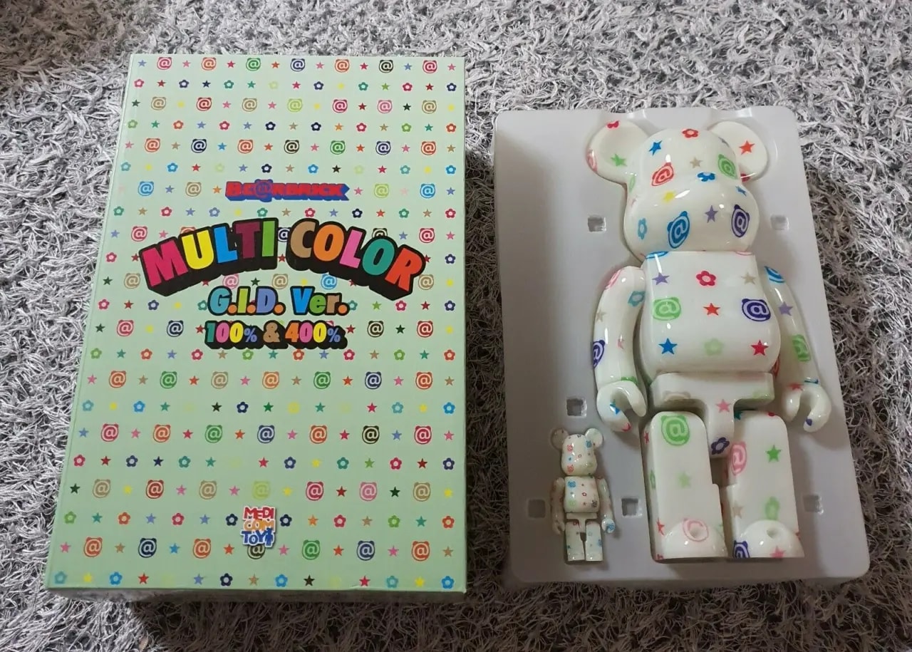 Mô Hình Bearbrick Multi Color GID 100% &amp; 400% — ảnh 2