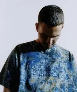 Áo Supreme Stone Island Embroidered Logo SS Top Dark Blue SUP-STIELSTDKBL — ảnh 2