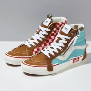 Giày Vans Sk8-Hi Reissue Cap Brown Blue VN0A3WM1602 — ảnh 5
