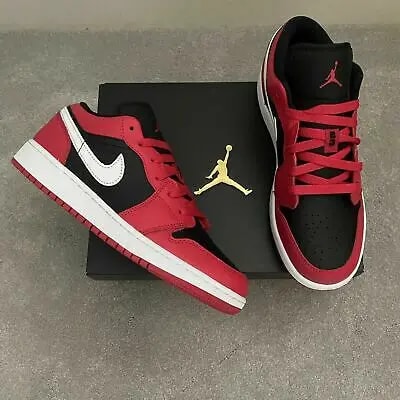 Giày Nike Air Jordan 1 Low GS 'Black Very Berry' 553560-061 — ảnh 3