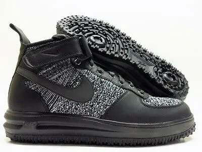 Giày Nike Wmns Lunar Force 1 Flyknit Workboot 'Oreo' 860558-001 — ảnh 4