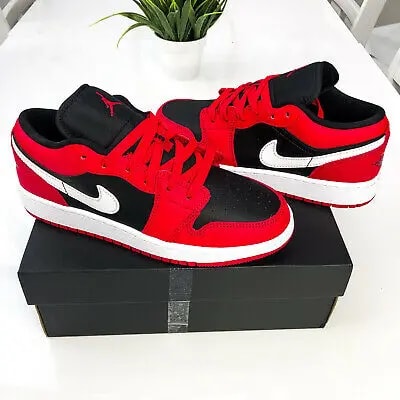 Giày Nike Air Jordan 1 Low GS 'Black Very Berry' 553560-061 — ảnh 4