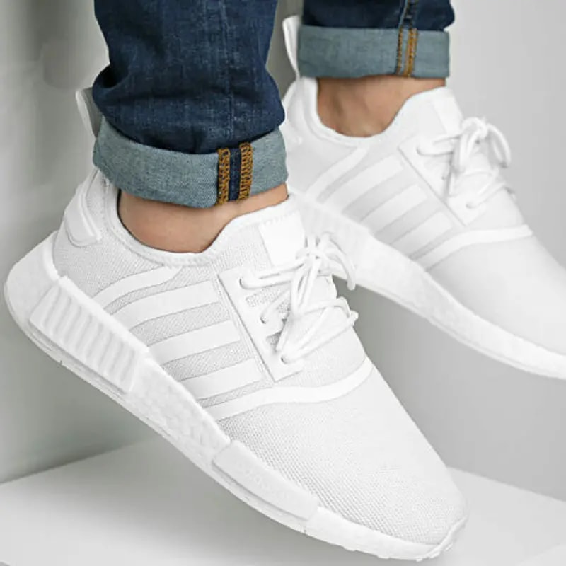 Giày Adidas NMD R1 Primeblue 'Triple White' GZ9259 — ảnh 2