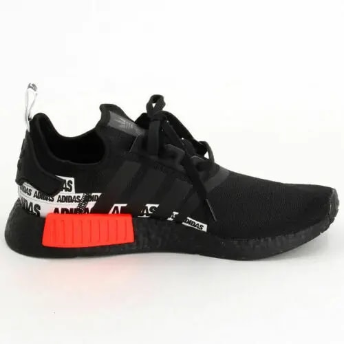 Giày Adidas NMD R1 'Wordmark Heel Stripe Black Solar Red' FX6794 — ảnh 5