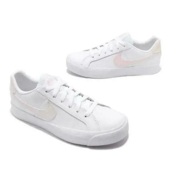 Giày Nike Court Royale AC Canvas Triple White CD5405-101 — ảnh 4