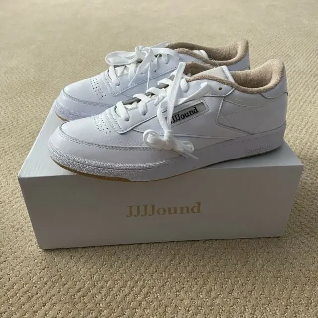 Giày Reebok JJJJound x Club C 85 'White Gum' FY6066 — ảnh 3