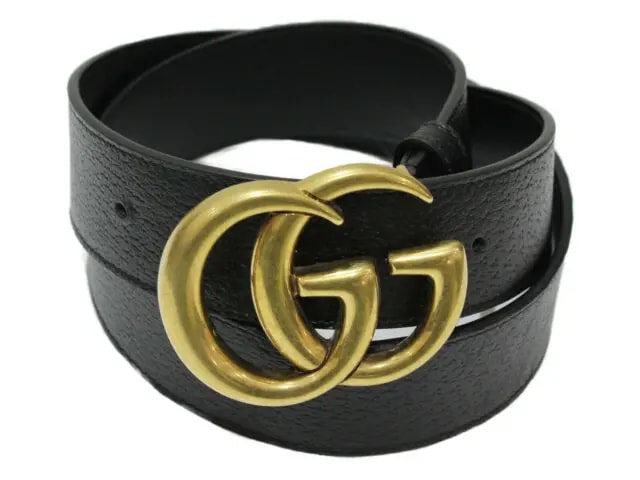 Thắt Lưng Gucci 21FW GG Gold Buckle Belt 406831-DJ20T-1000 — ảnh 3