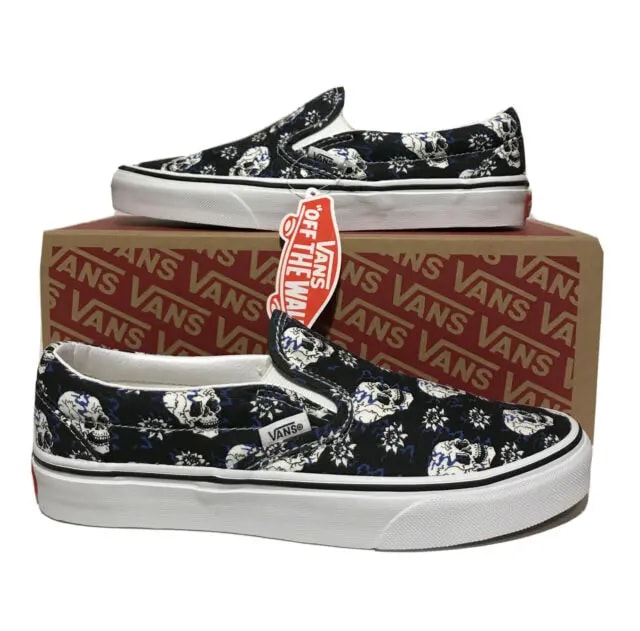 Giày Vans Classic Slip-On 'Flash Skull' VN0A4U381HJ — ảnh 3