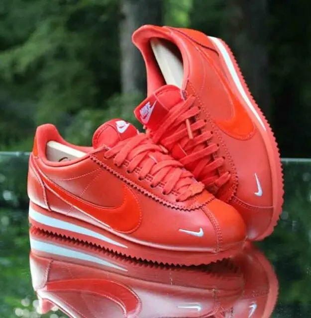 Giày Nike Wmns Classic Cortez Premium 'Team Orange' 905614-802 — ảnh 3