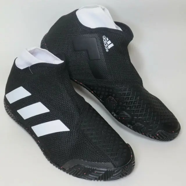 Giày Adidas Stycon Laceless Hard Court Tennis Shoes Black FY2944 — ảnh 4
