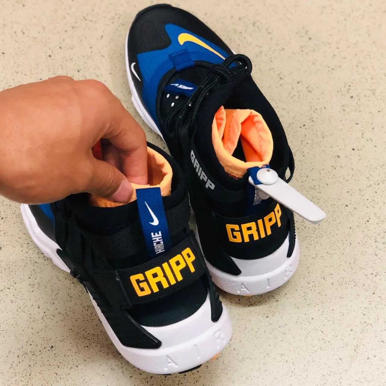 Giày Nike Air Huarache Gripp 'Black Indigo' AO1730-006 — ảnh 3