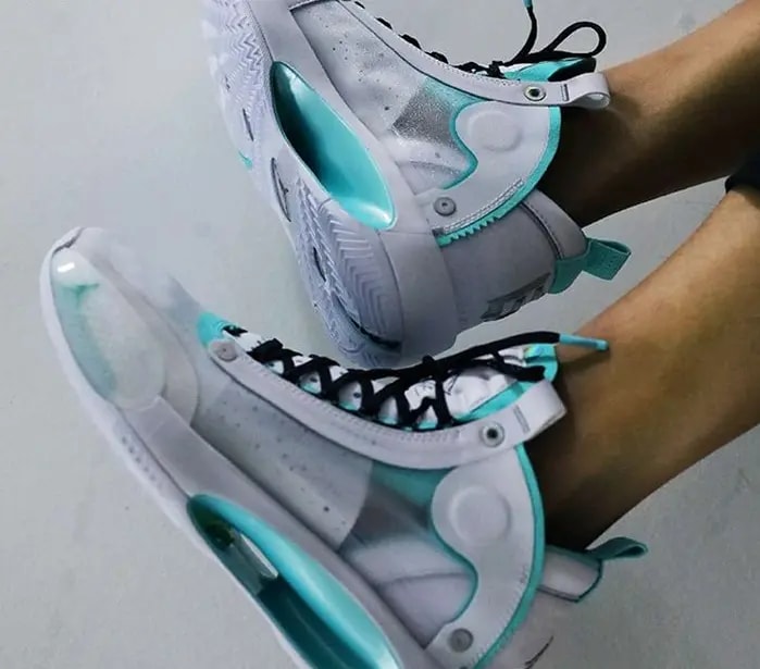 Giày Nike Air Jordan 34 BG 'Snow Leopard' BQ3384-103 — ảnh 3