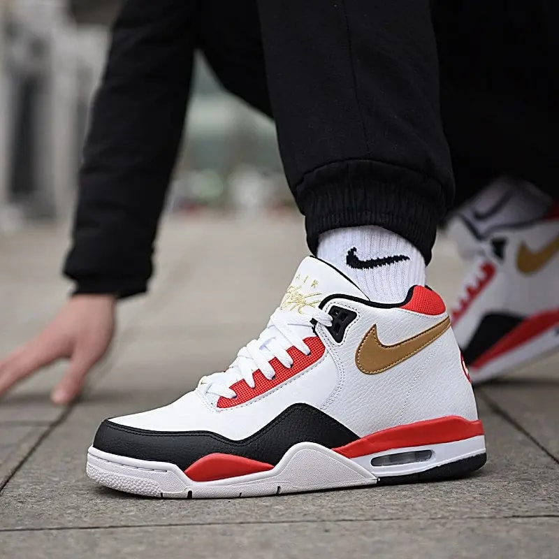 Giày Nike Flight Legacy White Red Gold DD8493-169 — ảnh 5