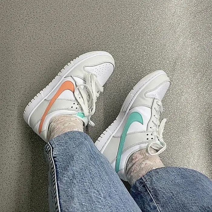 Giày Nike Dunk Low GS 'Tropical Twist' CW1590-101 — ảnh 3
