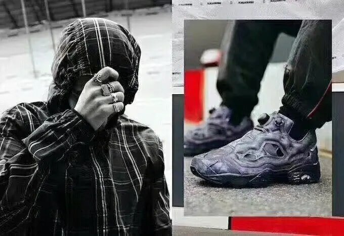Giày Reebok Vetements x InstaPump Fury OG Washed Black CN2260 — ảnh 5